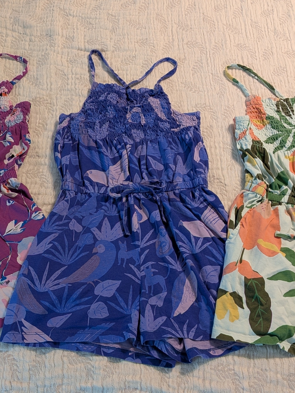 3 Girls' Rompers
